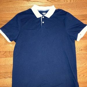 Old Navy Blue and White Polo